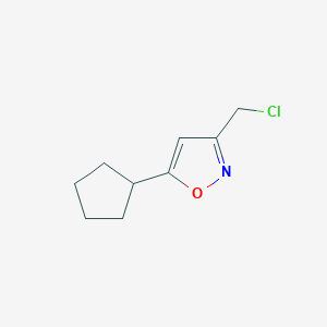 3-(Chloromethyl)-5-cyclopentyl-1,2-oxazole
