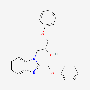 1-phenoxy-3-[2-(phenoxymethyl)-1H-benzimidazol-1-yl]propan-2-ol