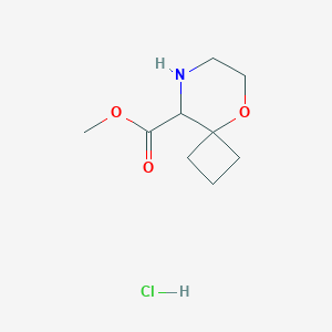 Methyl 5-oxa-8-azaspiro[3.5]nonane-9-carboxylate;hydrochloride