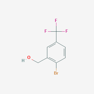 molecular formula C8H6BrF3O B2457076 2-Bromo-5-(trifluoromethyl)benzyl alcohol CAS No. 869725-53-1