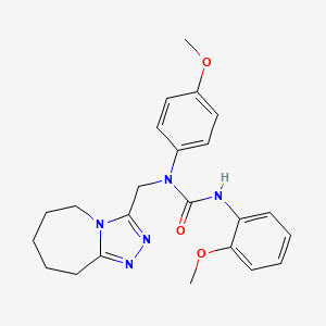 3-(2-methoxyphenyl)-1-(4-methoxyphenyl)-1-(6,7,8,9-tetrahydro-5H-[1,2,4]triazolo[4,3-a]azepin-3-ylmethyl)urea