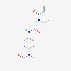 N-[2-[4-[Acetyl(methyl)amino]anilino]-2-oxoethyl]-N-ethylprop-2-enamide