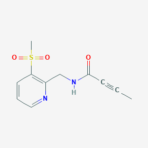N-[(3-Methylsulfonylpyridin-2-yl)methyl]but-2-ynamide