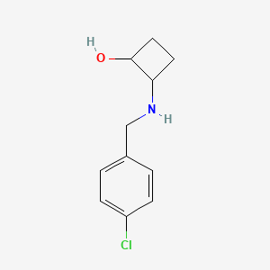 2-{[(4-Chlorophenyl)methyl]amino}cyclobutan-1-ol