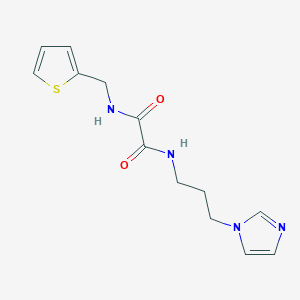 N1-(3-(1H-imidazol-1-yl)propyl)-N2-(thiophen-2-ylmethyl)oxalamide