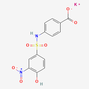 Potassium 4-(4-hydroxy-3-nitrobenzenesulfonamido)benzoate