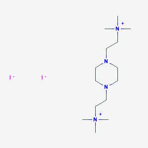Ammonium, (1,4-piperazinediyldiethylene)bis(trimethyl-, diiodide