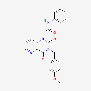 2-(3-(4-methoxybenzyl)-2,4-dioxo-3,4-dihydropyrido[3,2-d]pyrimidin-1(2H)-yl)-N-phenylacetamide