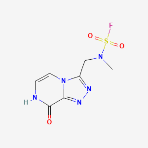molecular formula C7H8FN5O3S B2457117 N-Methyl-N-[(8-oxo-7H-[1,2,4]triazolo[4,3-a]pyrazin-3-yl)methyl]sulfamoyl fluoride CAS No. 2411275-00-6