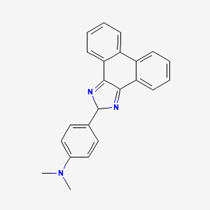 molecular formula C23H19N3 B2457141 N,N-dimethyl-4-(2H-phenanthro[9,10-d]imidazol-2-yl)aniline CAS No. 941961-83-7