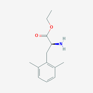 molecular formula C13H19NO2 B2457168 Ethyl (2S)-2-amino-3-(2,6-dimethylphenyl)propanoate CAS No. 1997401-00-9