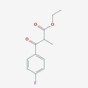 molecular formula C12H13FO3 B2457178 Ethyl 3-(4-fluorophenyl)-2-methyl-3-oxopropanoate CAS No. 1373511-20-6