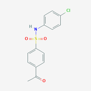 4-acetyl-N-(4-chlorophenyl)benzenesulfonamide