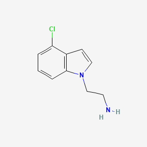 molecular formula C10H11ClN2 B2457234 2-(4-chloro-1H-indol-1-yl)ethanamine CAS No. 1146290-73-4