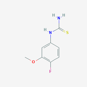 molecular formula C8H9FN2OS B2457272 1-(4-Fluoro-3-methoxyphenyl)thiourea CAS No. 1237759-54-4