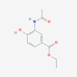 molecular formula C11H13NO4 B2457273 Ethyl 3-(acetylamino)-4-hydroxybenzoate CAS No. 164408-49-5
