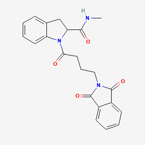 1-(4-(1,3-dioxoisoindolin-2-yl)butanoyl)-N-methylindoline-2-carboxamide