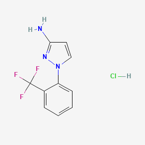 1-[2-(trifluoromethyl)phenyl]-1H-pyrazol-3-amine hydrochloride