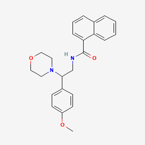 molecular formula C24H26N2O3 B2457365 N-(2-(4-methoxyphenyl)-2-morpholinoethyl)-1-naphthamide CAS No. 920210-65-7