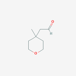 B2457383 2-(4-Methyloxan-4-yl)acetaldehyde CAS No. 2002472-33-3