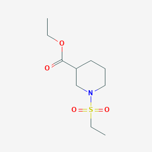 molecular formula C10H19NO4S B2457406 Ethyl 1-(ethylsulfonyl)piperidine-3-carboxylate CAS No. 869951-27-9