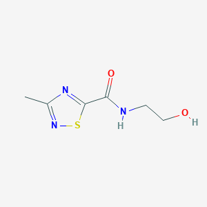 molecular formula C6H9N3O2S B2457633 N-(2-hydroxyethyl)-3-methyl-1,2,4-thiadiazole-5-carboxamide CAS No. 1448058-75-0