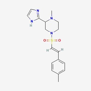 2-(1H-Imidazol-2-yl)-1-methyl-4-[(E)-2-(4-methylphenyl)ethenyl]sulfonylpiperazine