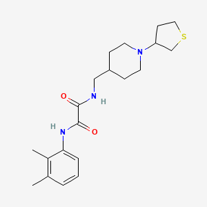molecular formula C20H29N3O2S B2457653 N1-(2,3-dimethylphenyl)-N2-((1-(tetrahydrothiophen-3-yl)piperidin-4-yl)methyl)oxalamide CAS No. 2034583-78-1