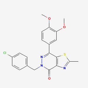 5-(4-chlorobenzyl)-7-(3,4-dimethoxyphenyl)-2-methylthiazolo[4,5-d]pyridazin-4(5H)-one