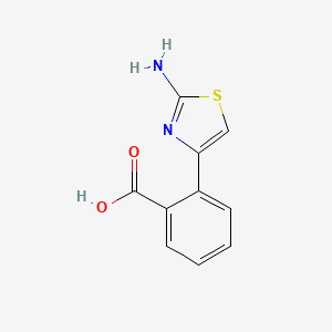 molecular formula C10H8N2O2S B2457675 2-(2-Amino-thiazol-4-yl)-benzoic acid CAS No. 748121-40-6