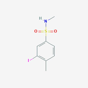 molecular formula C8H10INO2S B2457727 3-iodo-N,4-dimethylbenzene-1-sulfonamide CAS No. 882278-25-3