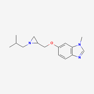 1-Methyl-6-[[1-(2-methylpropyl)aziridin-2-yl]methoxy]benzimidazole