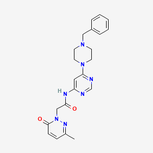 N-(6-(4-benzylpiperazin-1-yl)pyrimidin-4-yl)-2-(3-methyl-6-oxopyridazin-1(6H)-yl)acetamide