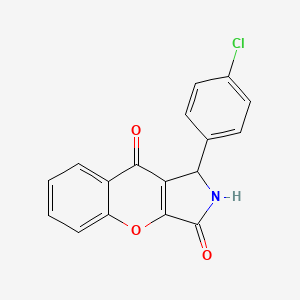 1-(4-Chlorophenyl)-1,2-dihydrochromeno[2,3-c]pyrrole-3,9-dione