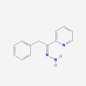 molecular formula C13H13N3 B2457767 2-(2-Phenylethanehydrazonoyl)pyridine CAS No. 1193390-64-5