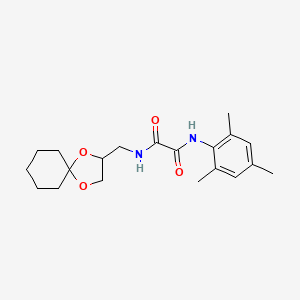 N1-(1,4-dioxaspiro[4.5]decan-2-ylmethyl)-N2-mesityloxalamide
