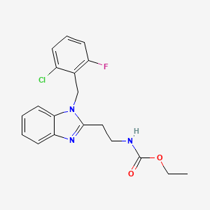 ethyl {2-[1-(2-chloro-6-fluorobenzyl)-1H-benzimidazol-2-yl]ethyl}carbamate