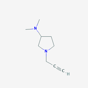 molecular formula C9H16N2 B2457779 N,N-dimethyl-1-(prop-2-yn-1-yl)pyrrolidin-3-amine CAS No. 1339671-68-9