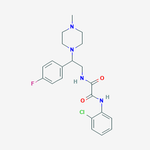 N1-(2-chlorophenyl)-N2-(2-(4-fluorophenyl)-2-(4-methylpiperazin-1-yl)ethyl)oxalamide