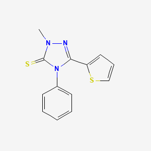 2-Methyl-4-phenyl-5-thiophen-2-yl-1,2,4-triazole-3-thione