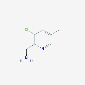 molecular formula C7H9ClN2 B2457804 (3-Chloro-5-methylpyridin-2-YL)methanamine CAS No. 1211529-71-3