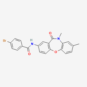 4-bromo-N-(8,10-dimethyl-11-oxo-10,11-dihydrodibenzo[b,f][1,4]oxazepin-2-yl)benzamide