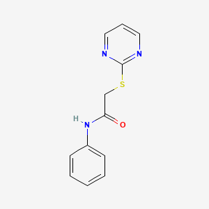 N-phenyl-2-pyrimidin-2-ylsulfanylacetamide