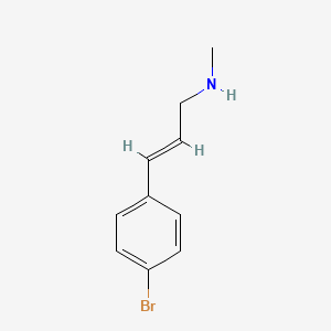 molecular formula C10H12BrN B2457820 [3-(4-Bromophenyl)prop-2-en-1-yl](methyl)amine CAS No. 1315378-49-4; 2411012-75-2