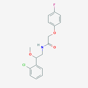 molecular formula C17H17ClFNO3 B2457843 N-[2-(2-chlorophenyl)-2-methoxyethyl]-2-(4-fluorophenoxy)acetamide CAS No. 1795455-45-6