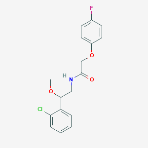 molecular formula C17H17ClFNO3 B2457843 N-(2-(2-chlorophenyl)-2-methoxyethyl)-2-(4-fluorophenoxy)acetamide CAS No. 1795455-45-6