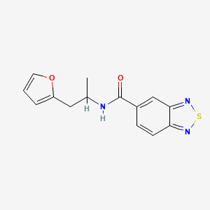 molecular formula C14H13N3O2S B2457894 N-[1-(furan-2-yl)propan-2-yl]-2,1,3-benzothiadiazole-5-carboxamide CAS No. 1219842-22-4