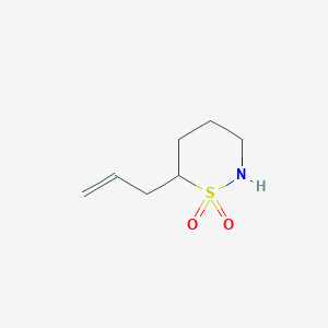 molecular formula C7H13NO2S B2457903 6-Prop-2-enylthiazinane 1,1-dioxide CAS No. 2253638-57-0