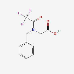 molecular formula C11H10F3NO3 B2457909 2-(N-benzyl-2,2,2-trifluoroacetamido)acetic acid CAS No. 195254-57-0