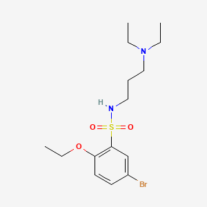 molecular formula C15H25BrN2O3S B2457948 5-bromo-N-[3-(diethylamino)propyl]-2-ethoxybenzene-1-sulfonamide CAS No. 1903633-26-0